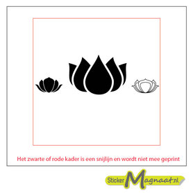 Tegelsticker arabische tulp