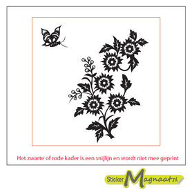 Tegelstickers arabische rozen