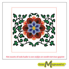 Tegelsticker portugese roos