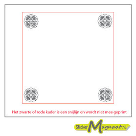 Tegelsticker patroon art