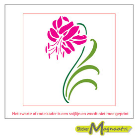 Tegelsticker hibiscus
