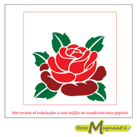 Tegelsticker marokkaanse roos