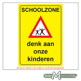 Denk aan onze Kinderen - Waarschuwingsstickers