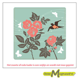 Tegelsticker egale bloem