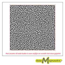 Tegelstickers - Doolhof - 5 Stuks