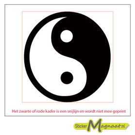 Tegelstickers - Yin Yang - 5 Stuks
