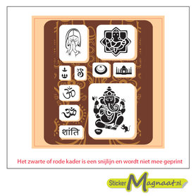 Tegelstickers - Ganesha - 5 Stuks