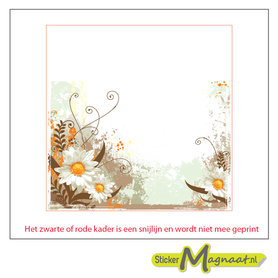 Tegelsticker daisy bloem
