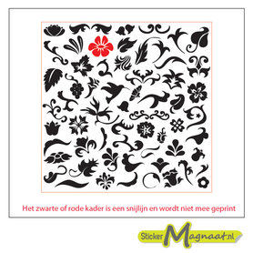 Tegelstickers - Symbolen - 5 Stuks