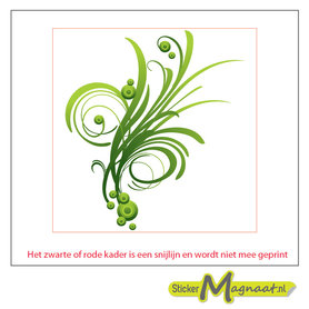 Tegelstickers art green