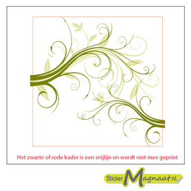 Tegel sticker lijnen groen