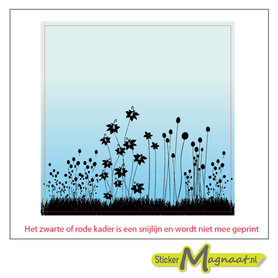 Tegelsticker bloem zomer