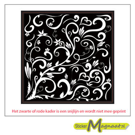 Tegel sticker wit lijnen