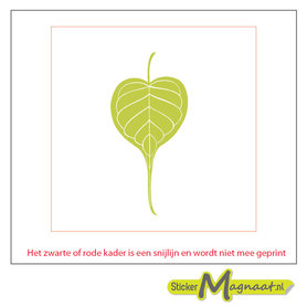 Tegelsticker groen blad