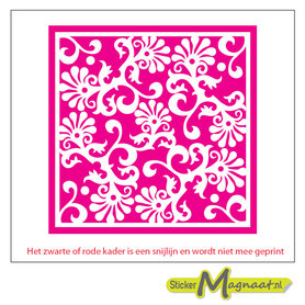 Tegel sticker zomer paars