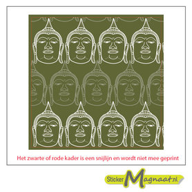 Tegelstickers - Boeddha - 5 Stuks