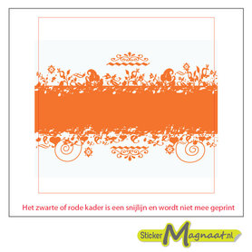 Tegelsticker oranje