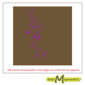 Tegel sticker vlinder