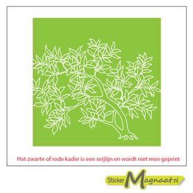 Tegelsticker Boom wit