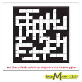 Tegelstickers - Kruiswoord - 5 Stuks