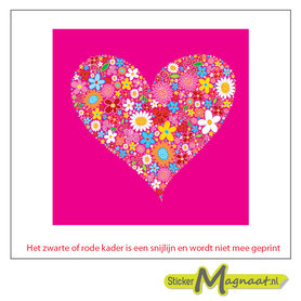 Tegelstickers - Hart - 5 Stuks