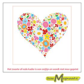 Tegelstickers - Hart - 5 Stuks