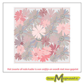 Tegelsticker zonnebloem kleuren