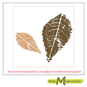 Tegel sticker herfst blad
