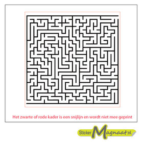 Tegelstickers - Doolhof - 5 Stuks