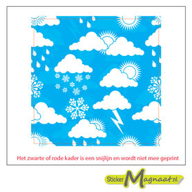 Tegelsticker wolken