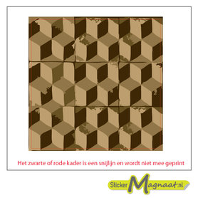 Tegelsticker kubus