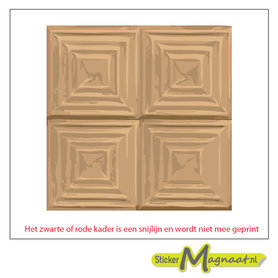 Tegelsticker patroon beige