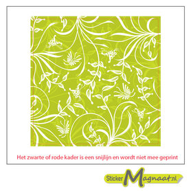 Tegelstickers groen wit