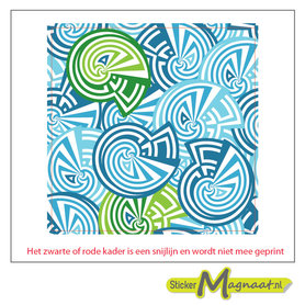 Tegelstickers schelp art