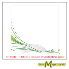 Tegelstickers lijnen groen