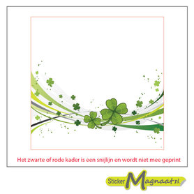 Tegel sticker klaver vier