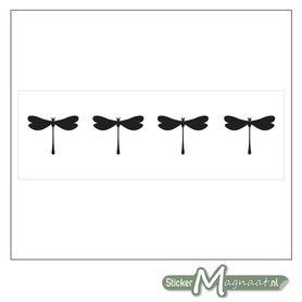 Raamdecoratie Stickers - 2 Stuks - Libelle