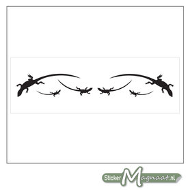 Raamdecoratie Stickers - 2 Stuks - Salamander