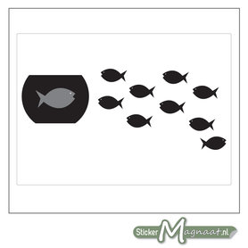Raamdecoratie Stickers - Vis