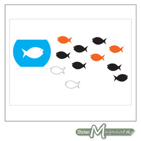 Raamdecoratie Stickers - Vis