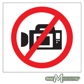 Verboden te Filmen Stickers