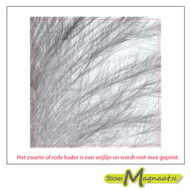 Tegel sticker close up