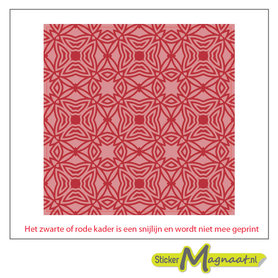 Tegelsticker patroon portugees rood