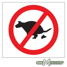 Verboden Honden uit te laten Stickers