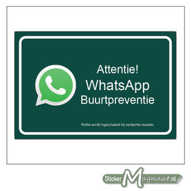 WhatsApp beveiliging stickers buurt