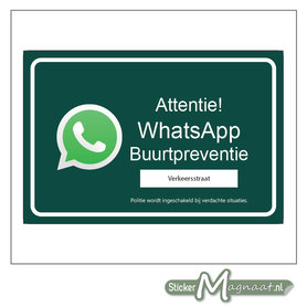 WhatsApp beveiliging stickers buurt preventie