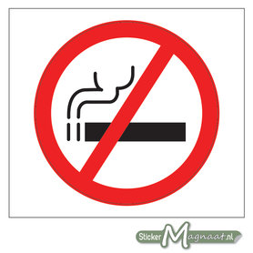 Verboden te Roken Sticker