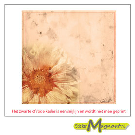 Tegelsticker zonnebloem