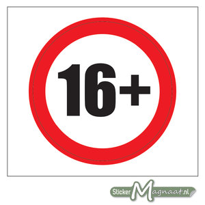 16 Plus Sticker? StickerMagnaat.nl | Online Stickers bestellen met gratis verzending vanaf €10! - Stickermagnaat.nl | Online Stickers bestellen gratis verzending vanaf €15,00