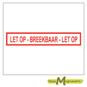 Breekbaar Stickers kopen Stickermagnaat.nl Online 